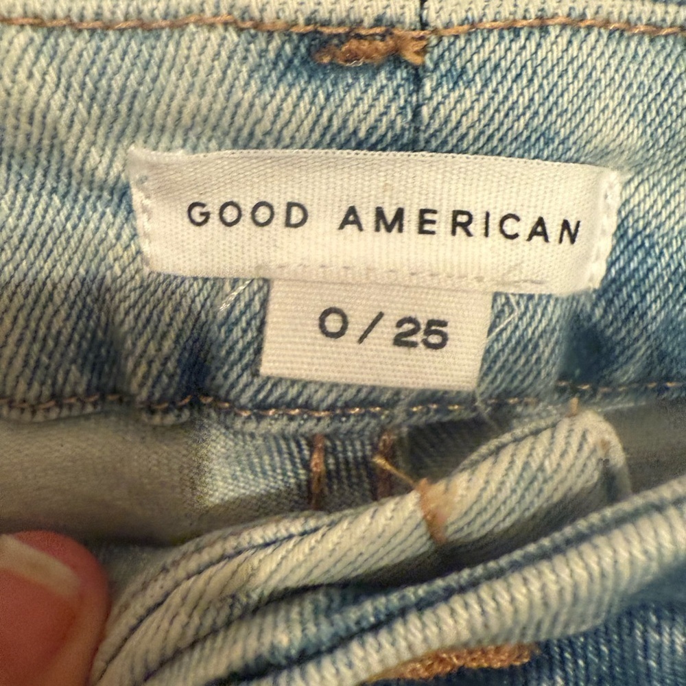 Good American Women's Light Blue Skinny Jeans size 0 - Picture 4 of 7